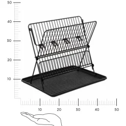 Ociekacz do naczyń Erica składany czarny