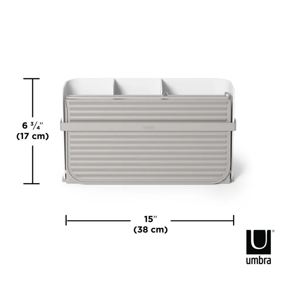 Ociekacz do naczyń Sling biały/szary
