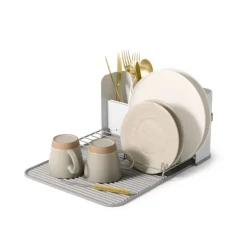 Ociekacz do naczyń Sling biały/szary