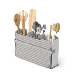 Ociekacz do naczyń Sling biały/szary