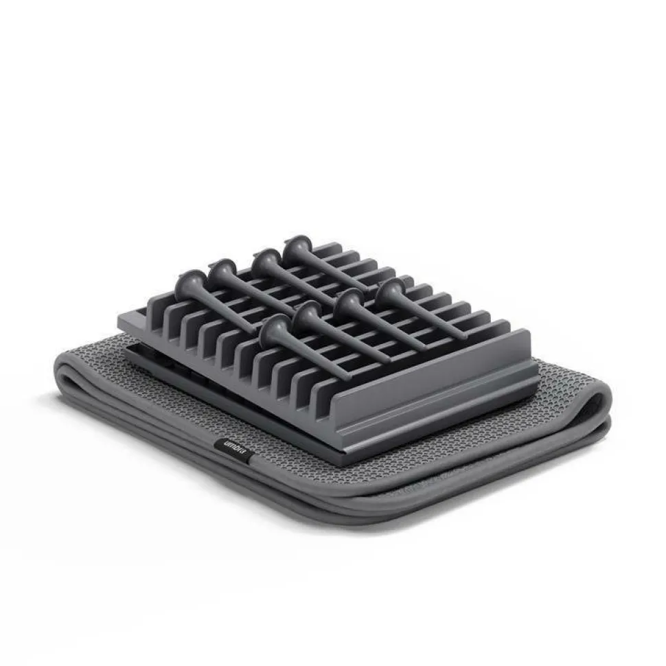 Ociekacz, suszarka do naczyń z matą UDry szara