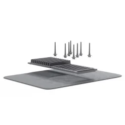 Ociekacz, suszarka do naczyń z matą UDry szara