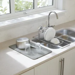 Ociekacz, suszarka do naczyń na zlew UDry szara