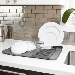 Ociekacz, suszarka do naczyń, mini, szara, UDRY