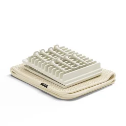 Ociekacz, suszarka do naczyń z matą UDry beżowa