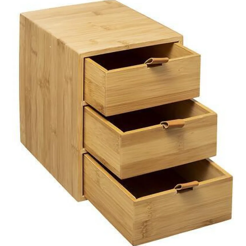 Organizer Bambusowy z 3 szufladami
