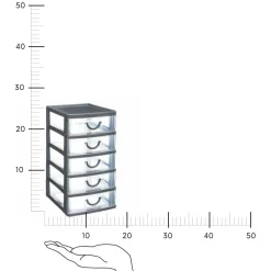 Organizer na biurko 5-szufladowy szary