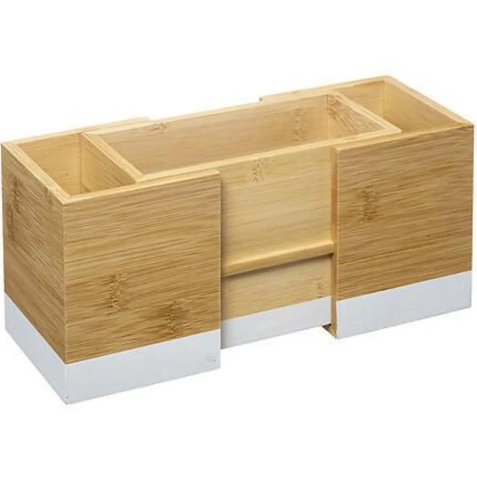 Organizer na sztućce naturalny/ biały