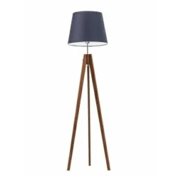 Oświetlenie podłogowe ARUBA abażur granatowy stelaż mahoniowy