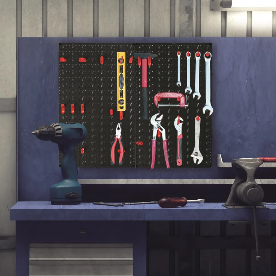 Panel ścienny do przechowywania narzędzi 16 elementów