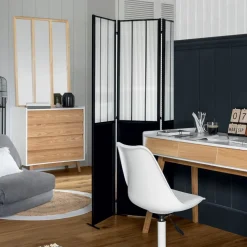 Parawan Atelier składany czarny