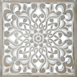 Parawan Etnik składany biały