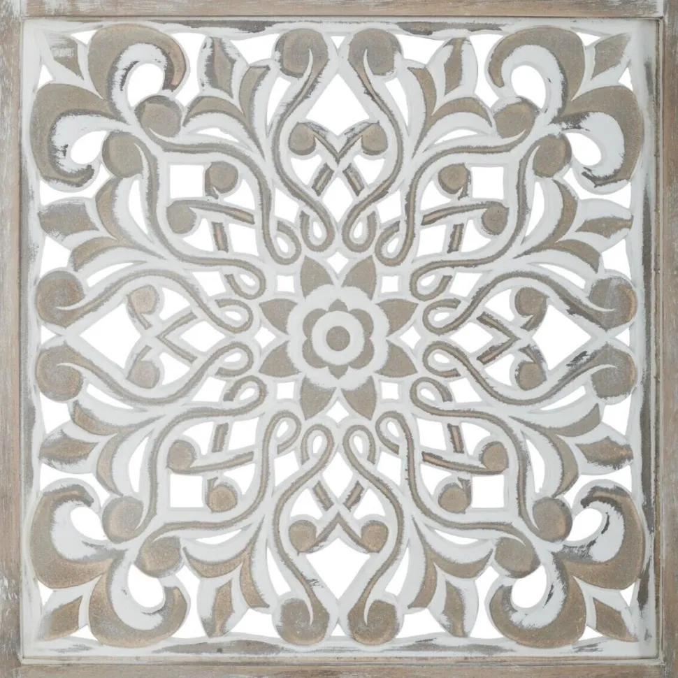 Parawan Etnik składany biały