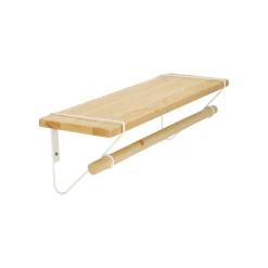 Półka Bish biała naturalna