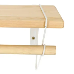 Półka Bish biała naturalna