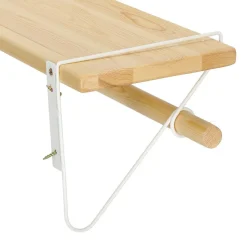 Półka Bish biała naturalna