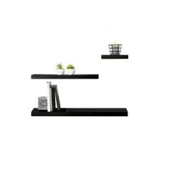 Półka ścienna samowisząca 80cm czarna