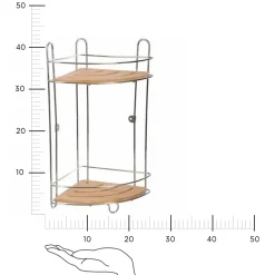 Półka pod prysznic Venterra Bambus        narożna