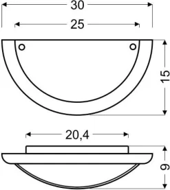 Plafon 1030 1/2 drewno standard 1x60W E27 wenge