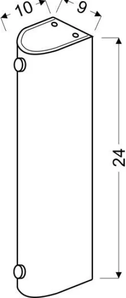 Plafon Abrego plafon 24/10 1x60W E27