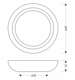 Plafon Abruzzo czarno-drewniany  24W LED 40x32 cm klosz biały