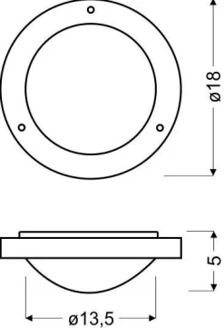 Plafon Aquila plafon 18 1x40W G9 satyna nikiel IP44 (bż)