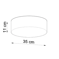 Plafon ARENA 35 szara