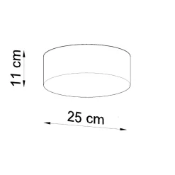 Plafon ARENA 25 szary