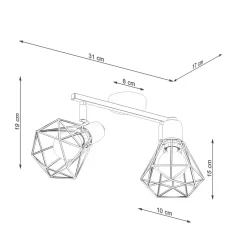 Plafon ARTEMIS 2 biały