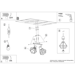 Plafon ARTEMIS 2 biały