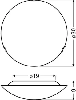 Plafon Astro 30 1x10W LED 6500K  fioletowy