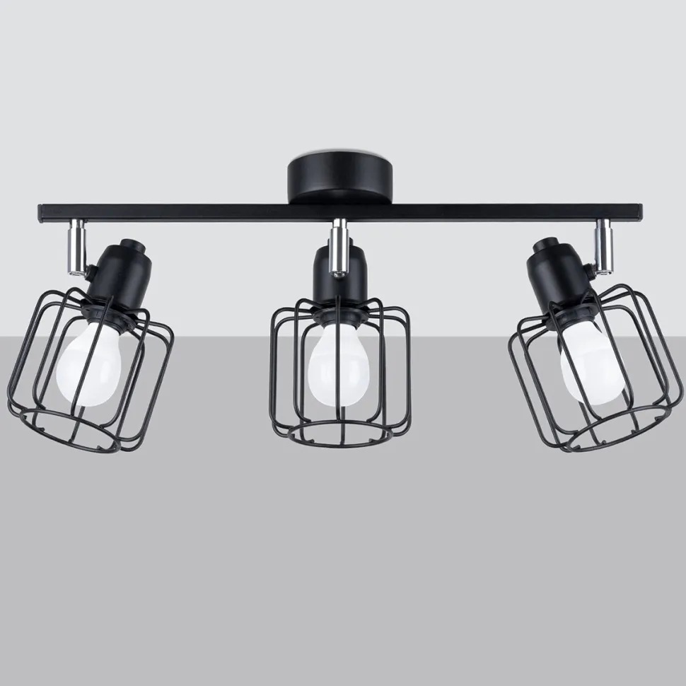 Plafon BELUCI 3 czarny