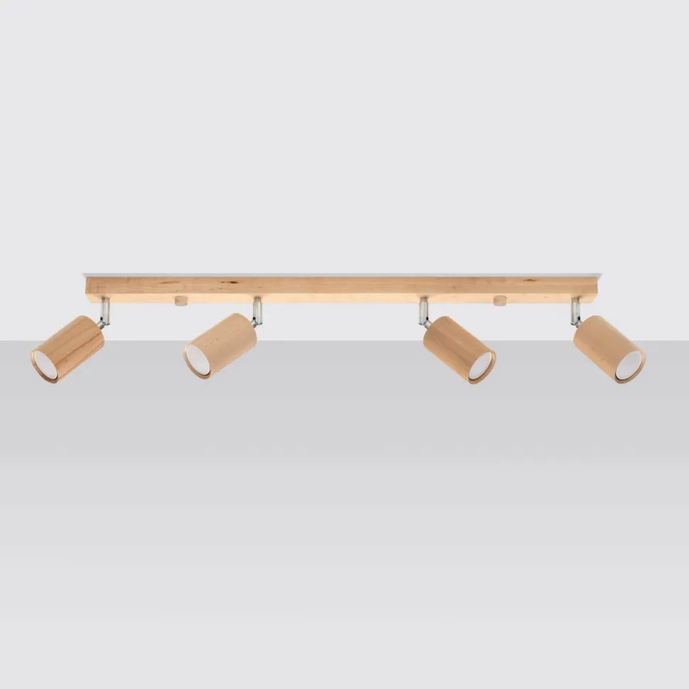 Plafon BERG 4 naturalne drewno