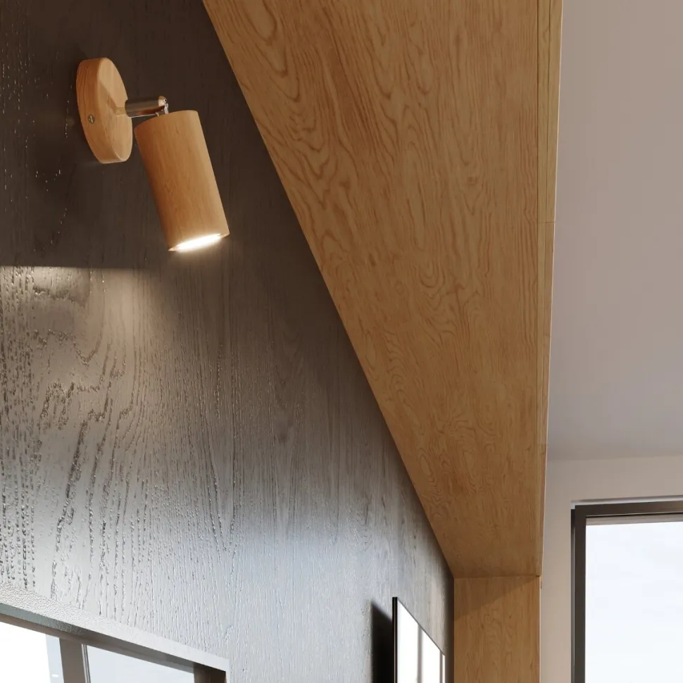 Plafon BERG 4 naturalne drewno