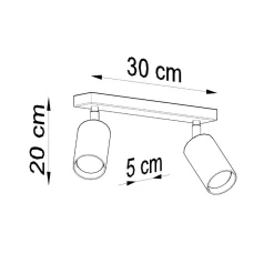 Plafon BERG 2 naturalne drewno