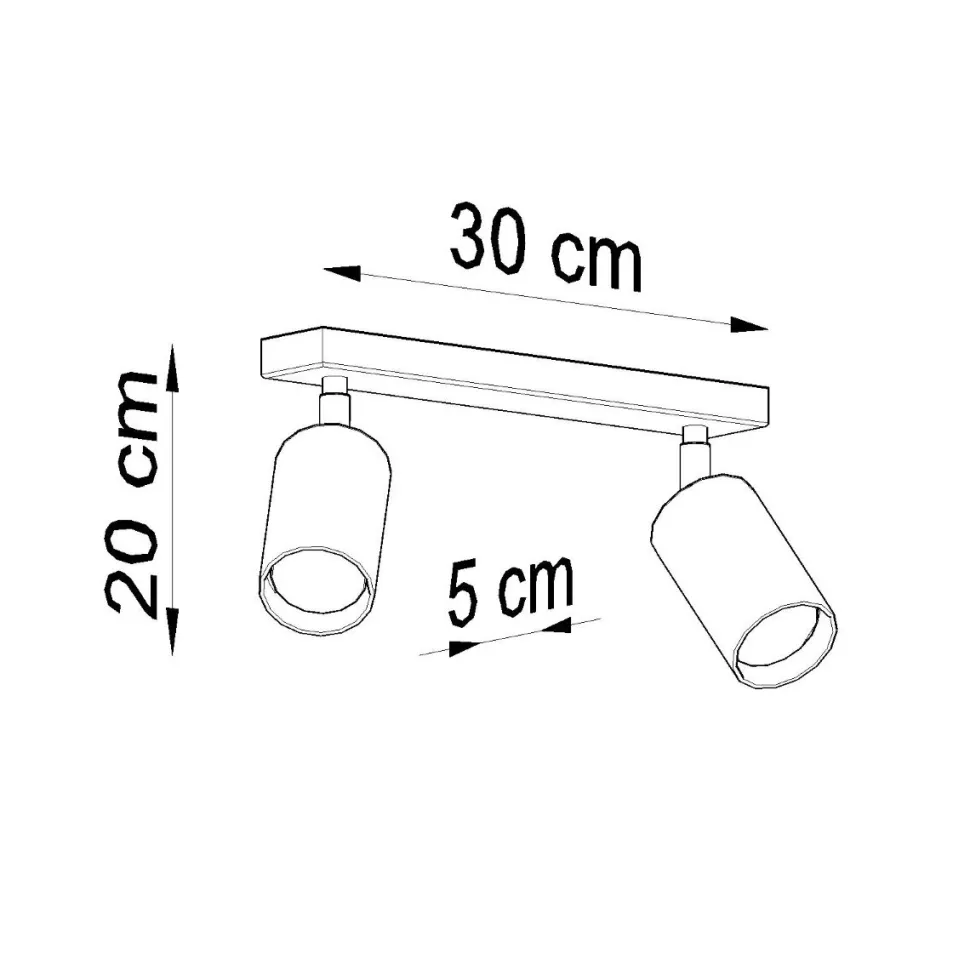 Plafon BERG 2 naturalne drewno