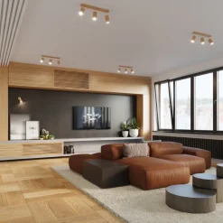 Plafon BERG 6 naturalne drewno