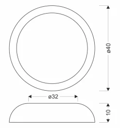 Plafon Calabria biało-drewniany 24W LED 40x32 cm klosz biały