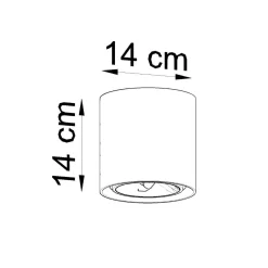 Plafon CULLO 140 beton