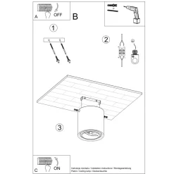 Plafon CULLO 140 beton