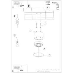 Plafon DIO biały LED