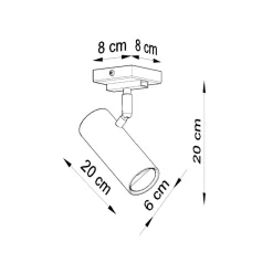 Plafon DIREZIONE 1 biały