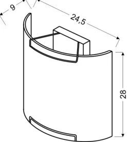 Plafon Doka 280x245mm 1x60W E27