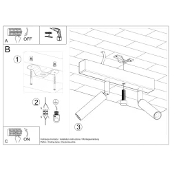 Plafon EYETECH 2 czarny