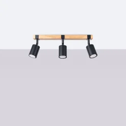 Plafon FAGER 3 czarny