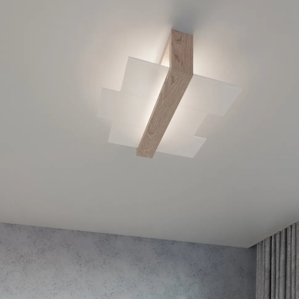 Plafon FENIKS 2 naturalne drewno