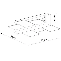 Plafon FENIKS 2 wenge