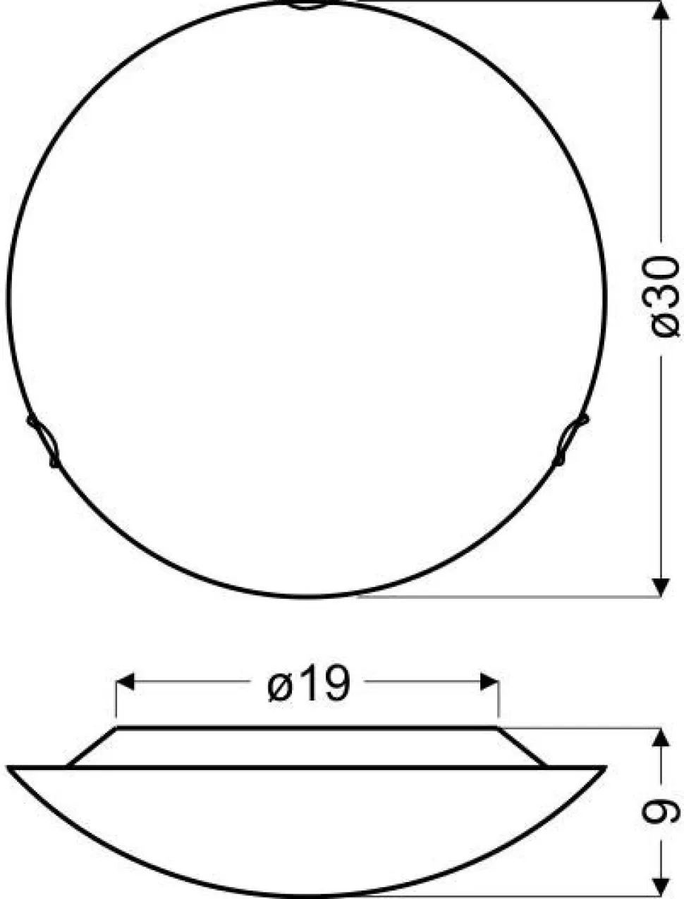 Plafon Floral 30 1x10W LED 6500K transparentny