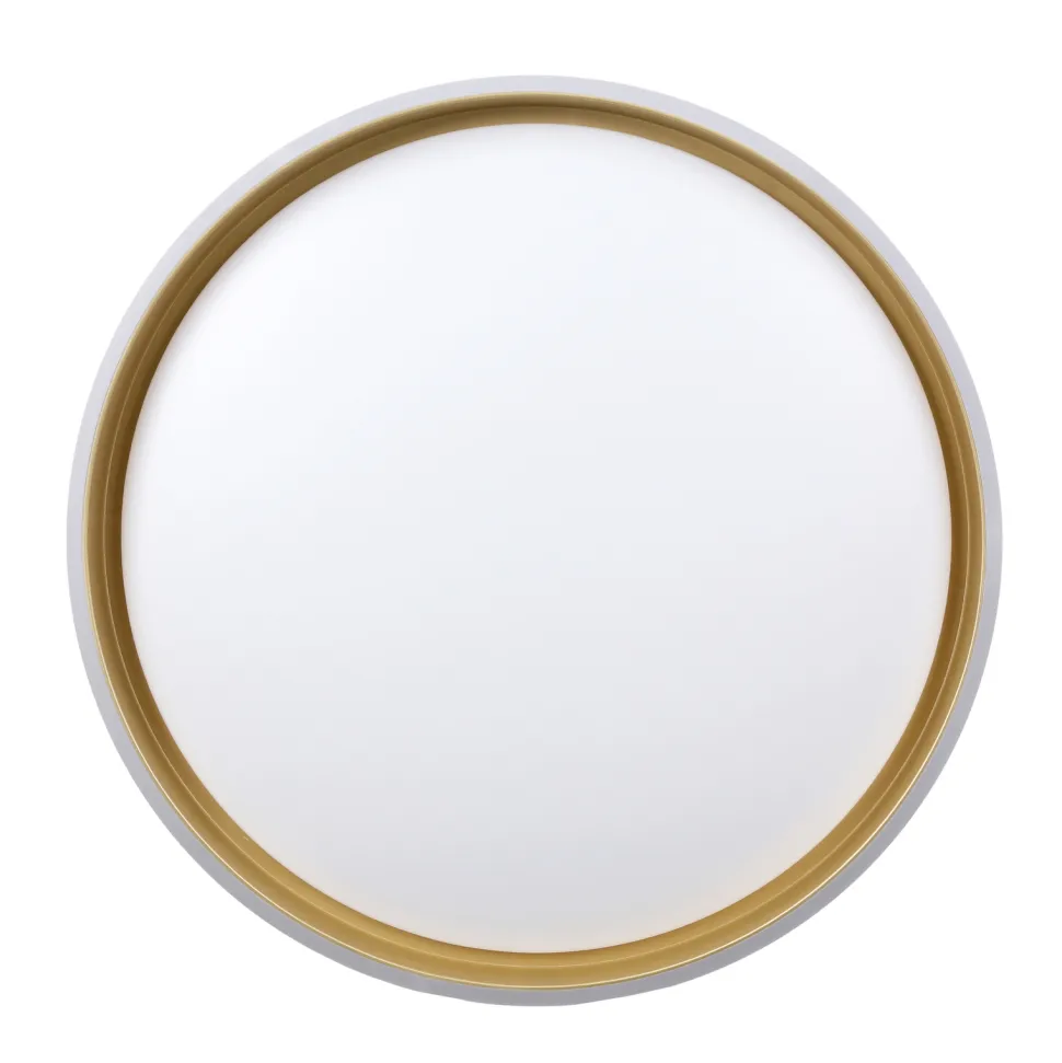 Plafon Florida plafon biało złoty+czarny 24W LED 38 cm klosz biały