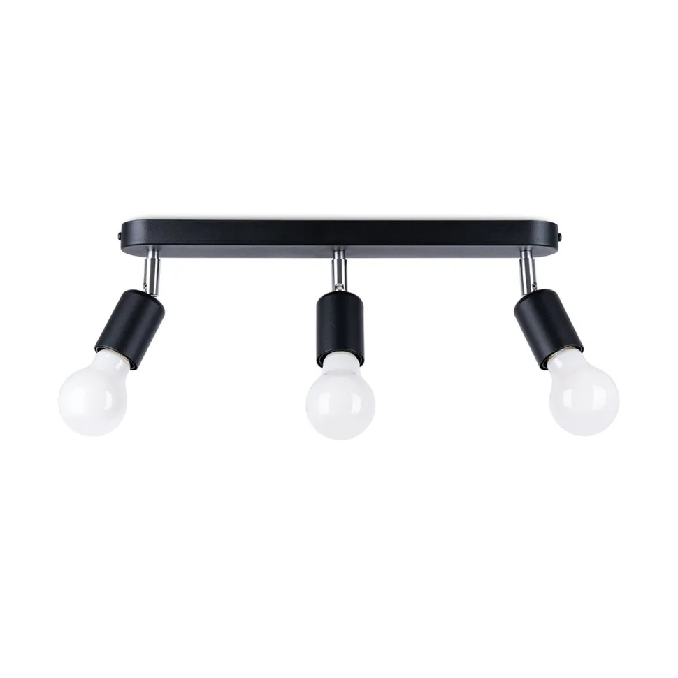 Plafon FORNES 3 czarny